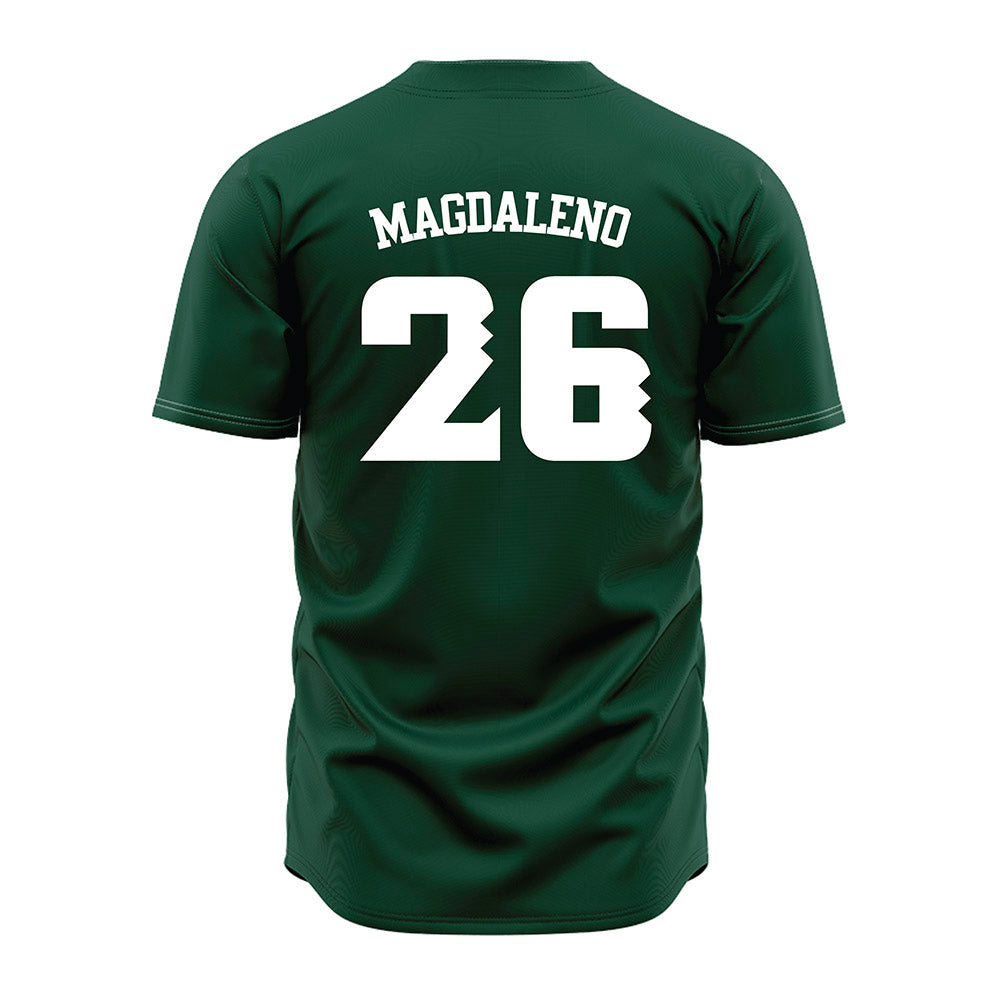 Hawaii - NCAA Baseball : Isaiah Magdaleno - Green Jersey-1