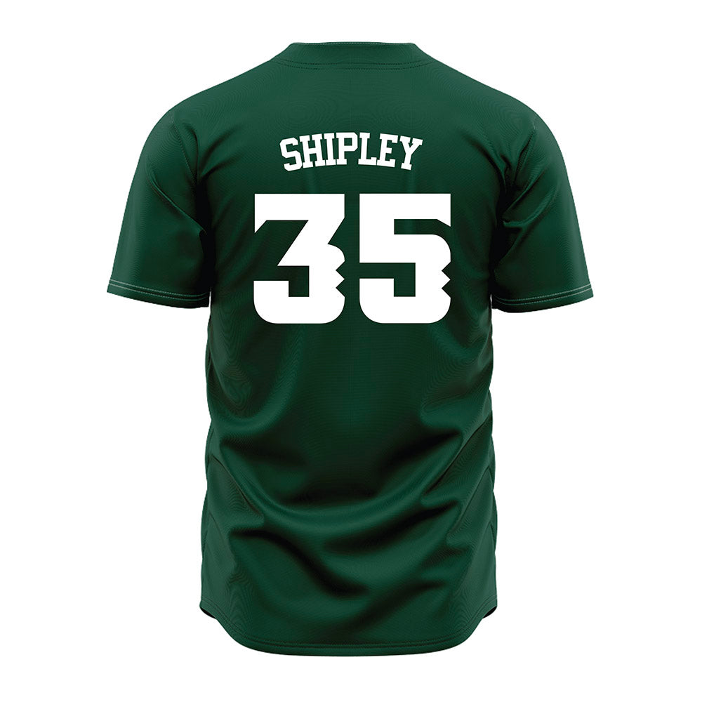 Hawaii - NCAA Baseball : Josiah Shipley - Green Jersey-1