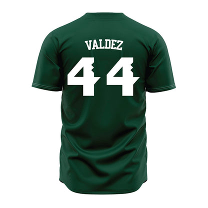 Hawaii - NCAA Baseball : Derek Valdez - Green Jersey-1