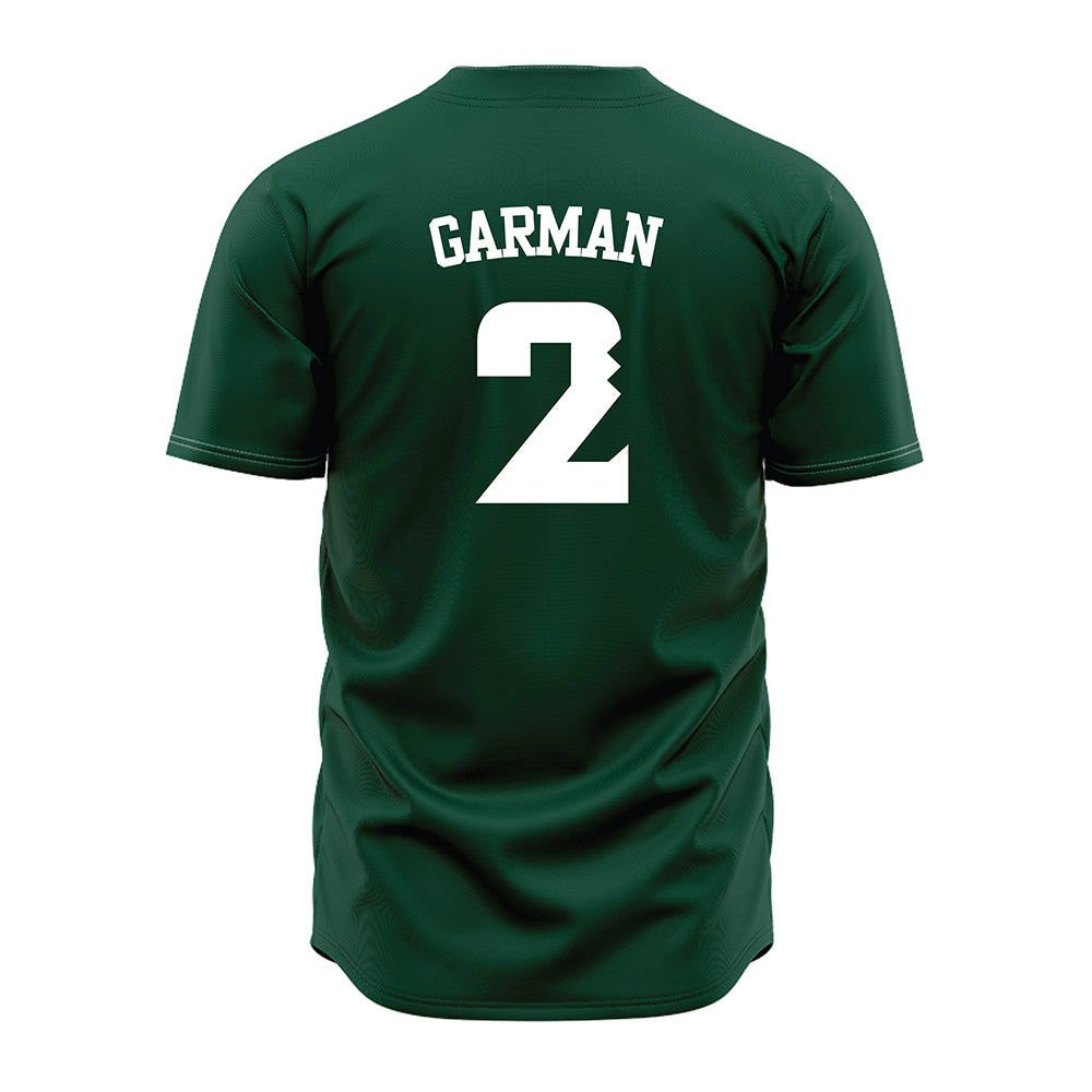 Hawaii - NCAA Baseball : Grant Garman - Green Jersey-1