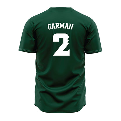 Hawaii - NCAA Baseball : Grant Garman - Green Jersey-1