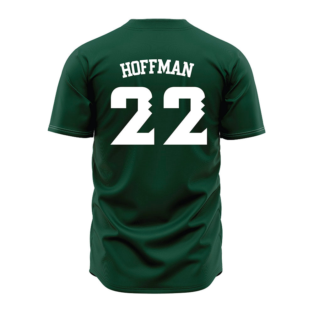 Hawaii - NCAA Baseball : Christian Hoffman - Green Jersey-1