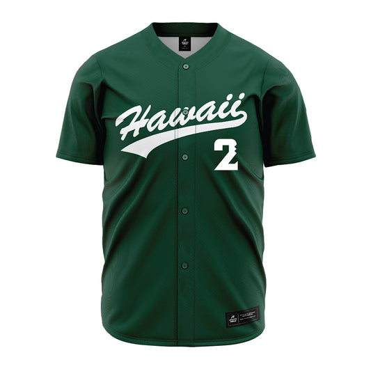 Hawaii - NCAA Baseball : Grant Garman - Green Jersey-0