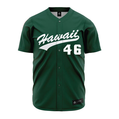 Hawaii - NCAA Baseball : Ryan Inouye - Green Jersey-0