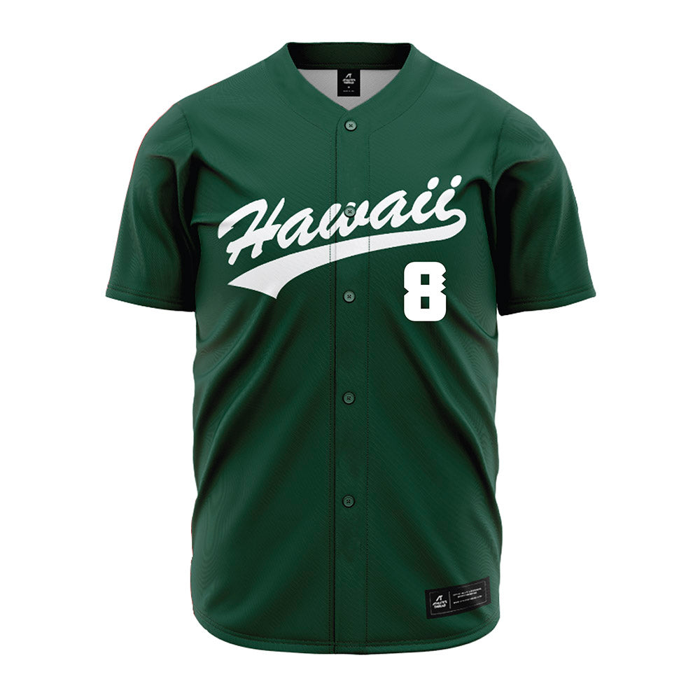 Hawaii - NCAA Baseball : Noah Rodriguez - Green Jersey-0
