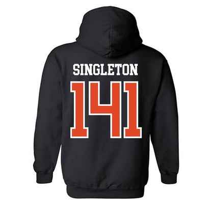 Oregon State - NCAA Wrestling : Nash Singleton - Classic Shersey Hooded Sweatshirt-1