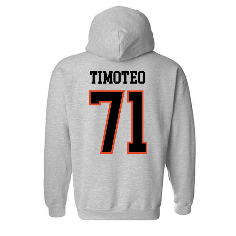 Oregon State - NCAA Football : Josiah Timoteo - Classic Shersey Hooded Sweatshirt-3