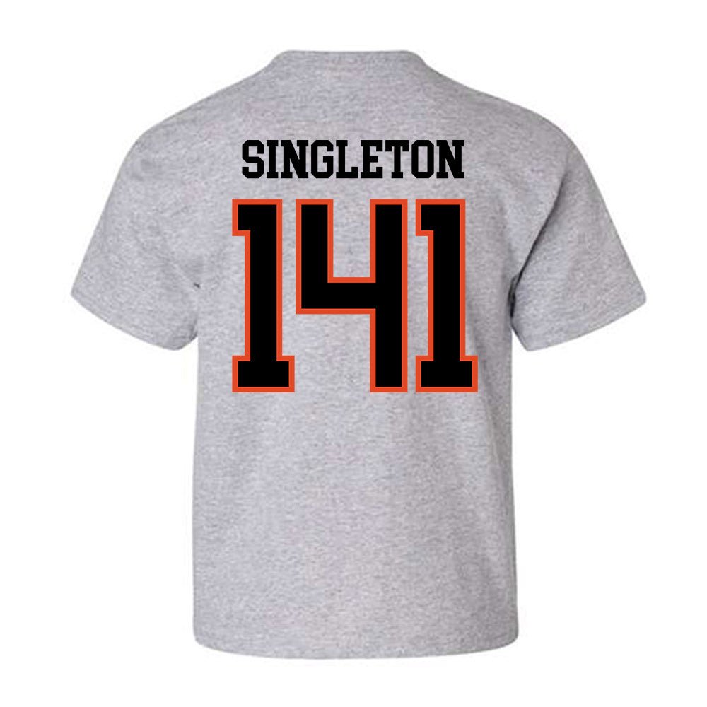 Oregon State - NCAA Wrestling : Nash Singleton - Classic Shersey Youth T-Shirt-2