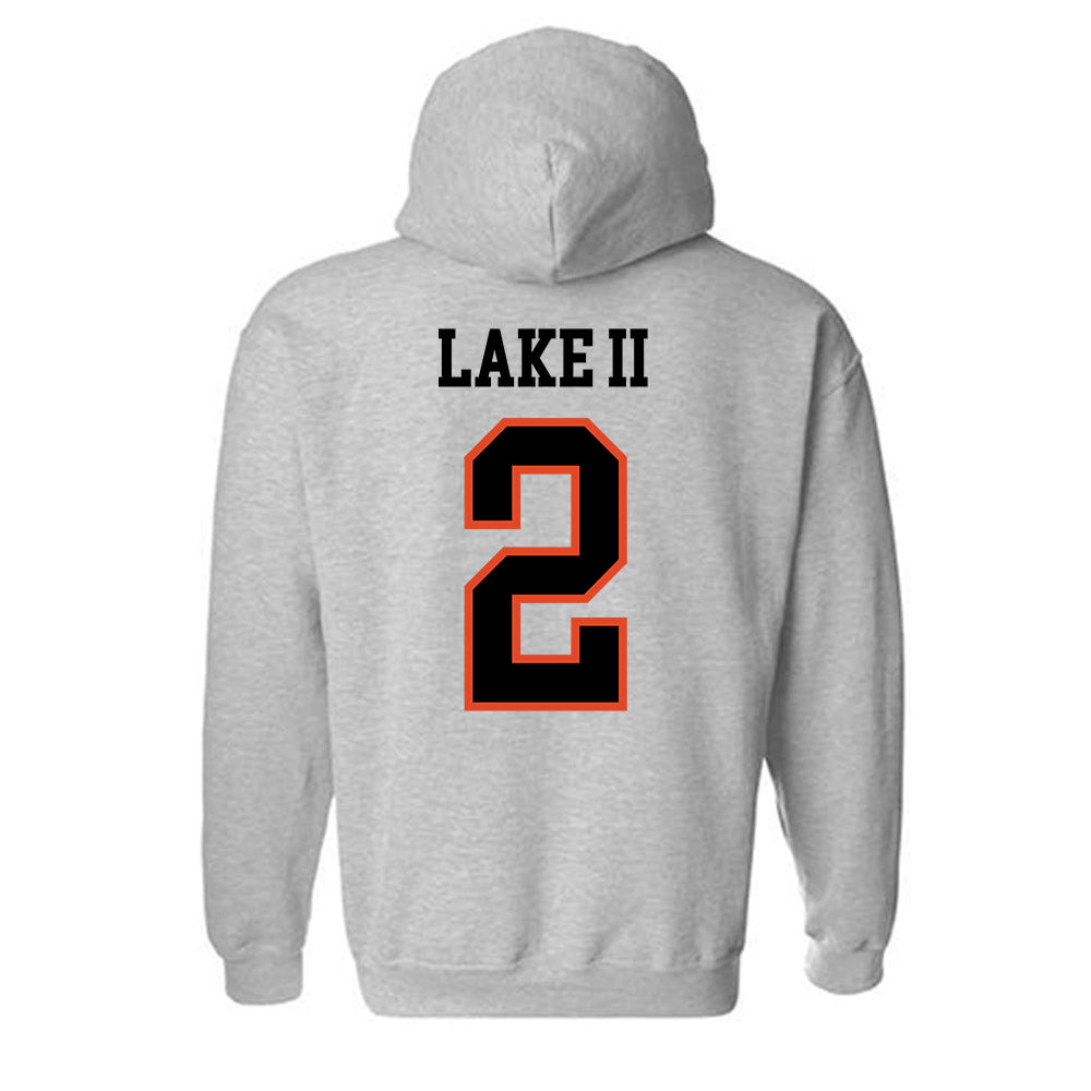 Oregon State - NCAA Men's Basketball : Josiah Lake II - Classic Shersey Hooded Sweatshirt-3