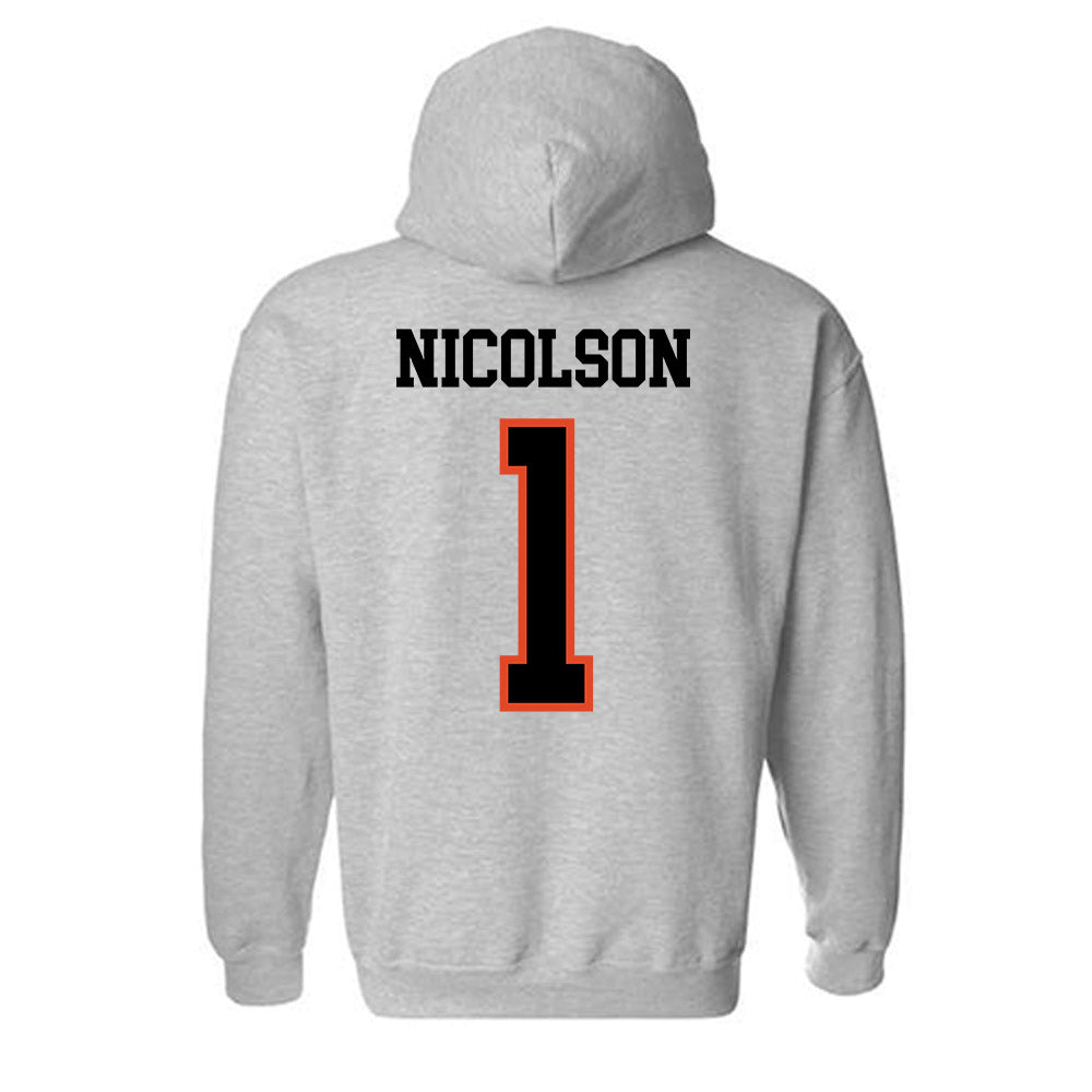 Oregon State - NCAA Men's Soccer : John Nicolson - Classic Shersey Hooded Sweatshirt-2