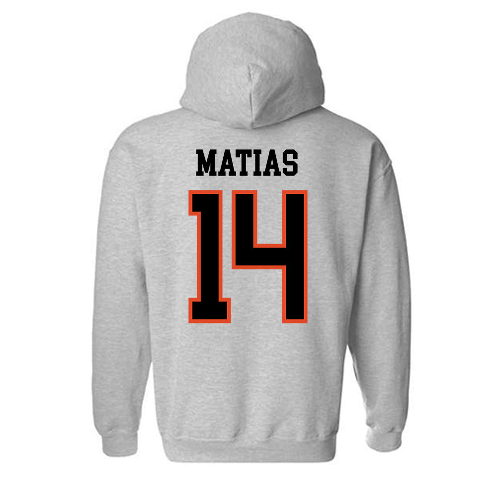Oregon State - NCAA Women's Volleyball : Jackie Matias - Classic Shersey Hooded Sweatshirt-2