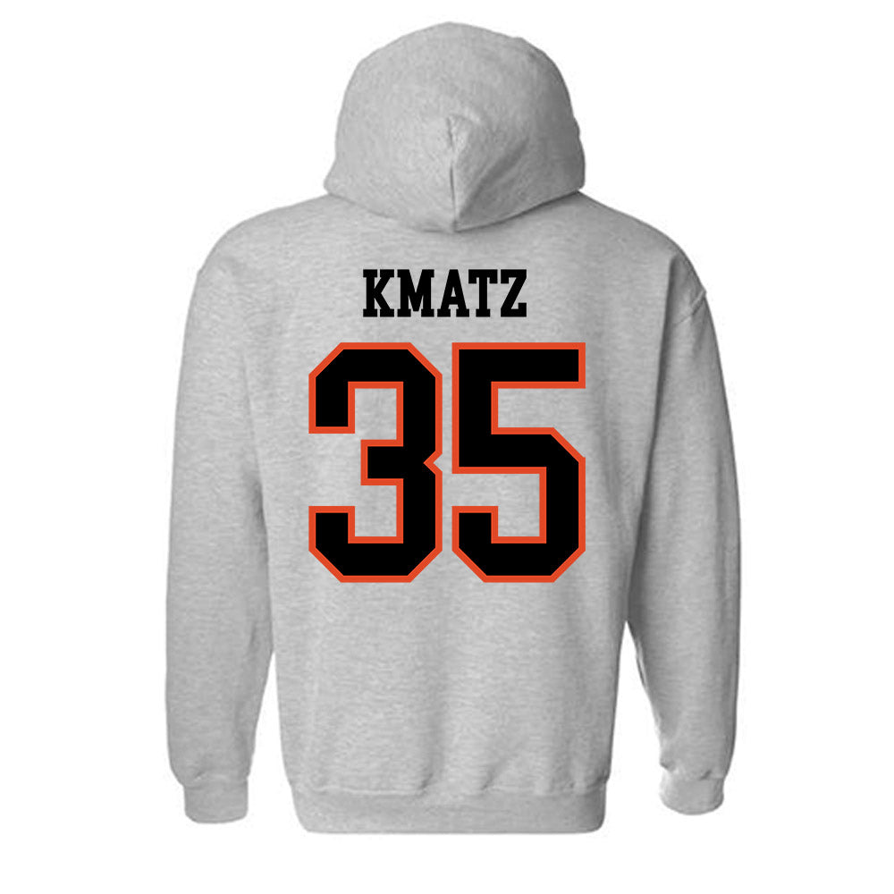 Oregon State - NCAA Baseball : Zach Kmatz - Classic Shersey Hooded Sweatshirt-3