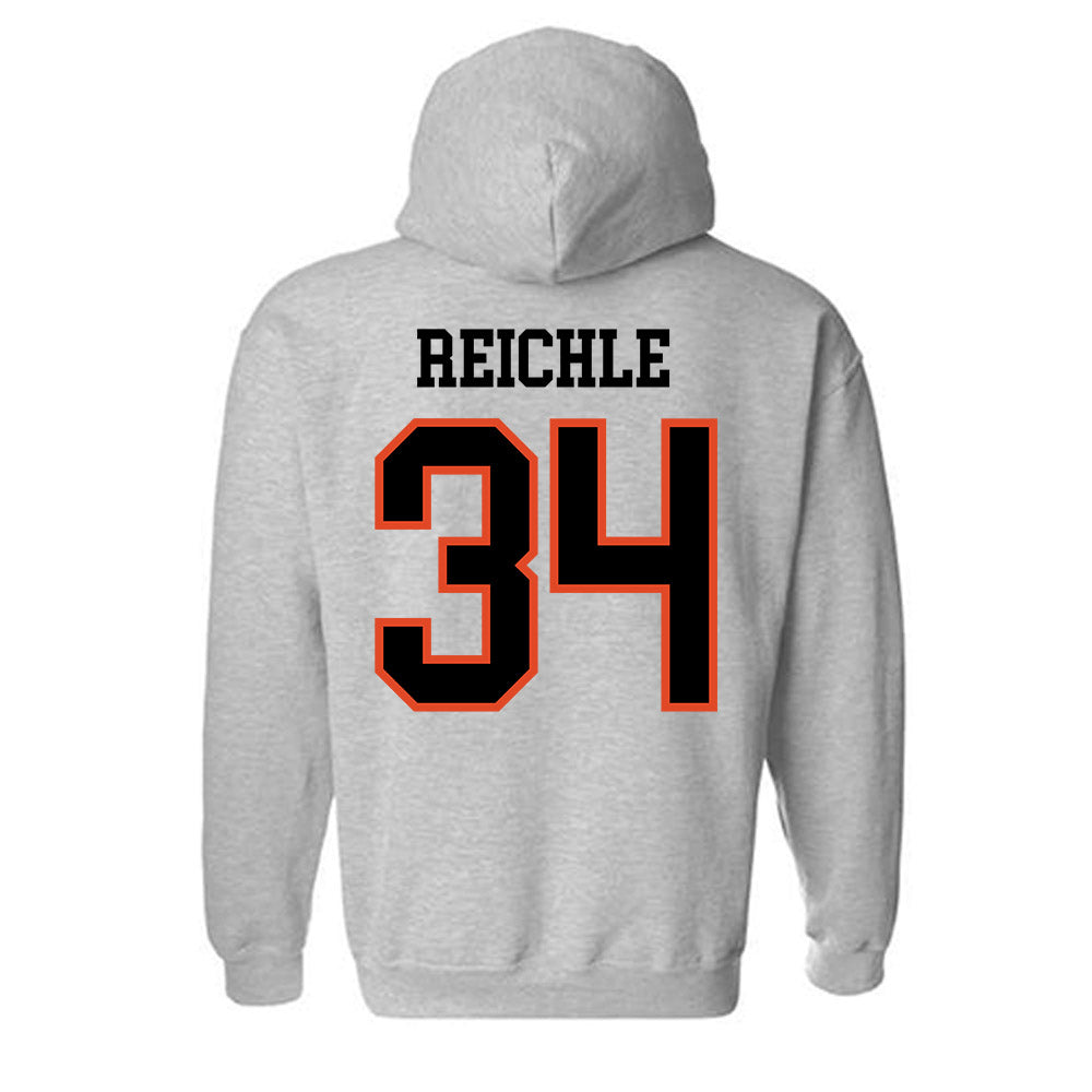 Oregon State - NCAA Football : Jake Reichle - Classic Shersey Hooded Sweatshirt-3