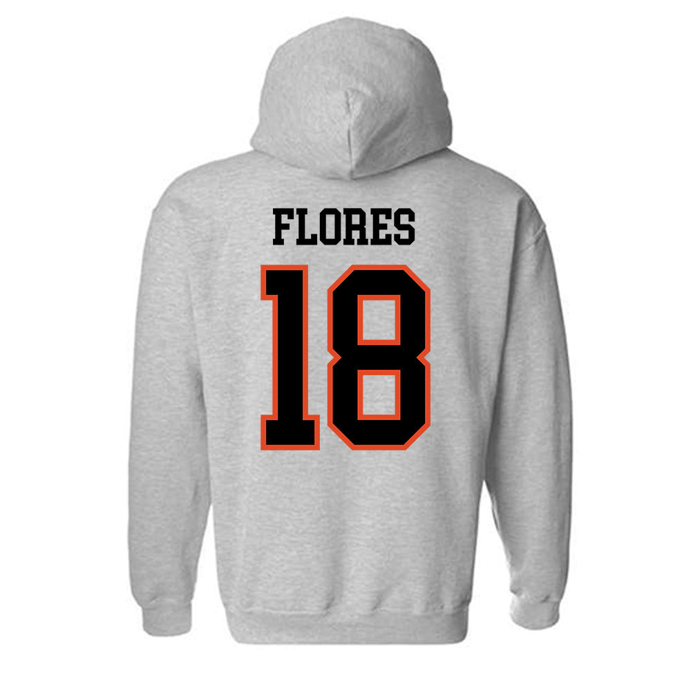 Oregon State - NCAA Softball : Justice Flores - Classic Shersey Hooded Sweatshirt-2
