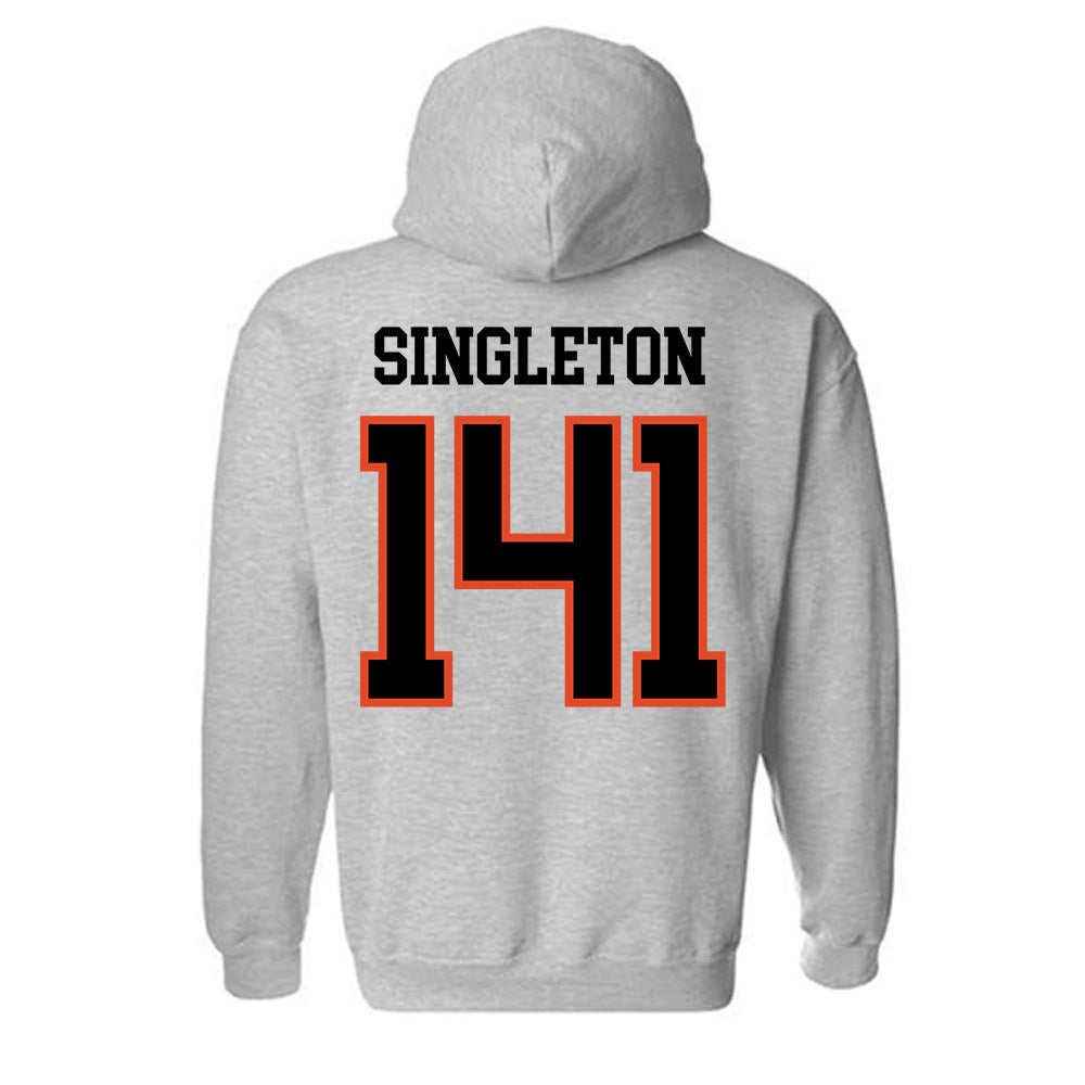 Oregon State - NCAA Wrestling : Nash Singleton - Classic Shersey Hooded Sweatshirt-2