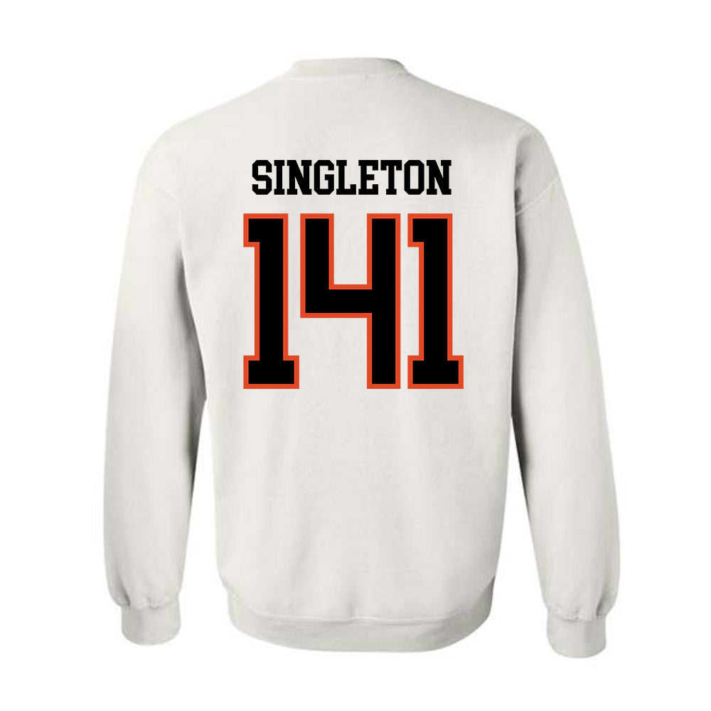 Oregon State - NCAA Wrestling : Nash Singleton - Classic Shersey Crewneck Sweatshirt-1