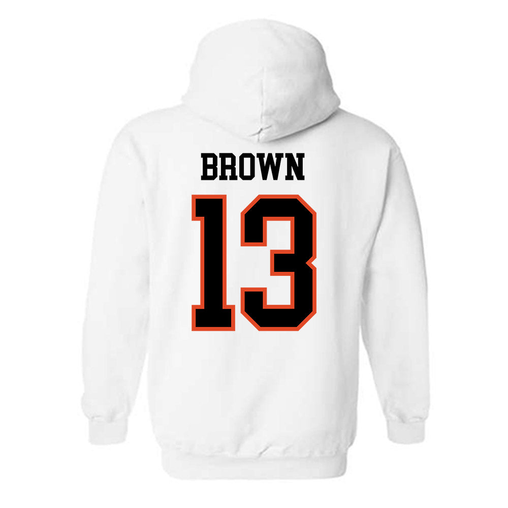 Oregon State - NCAA Football : Jeremiah Brown - Classic Shersey Hooded Sweatshirt-1