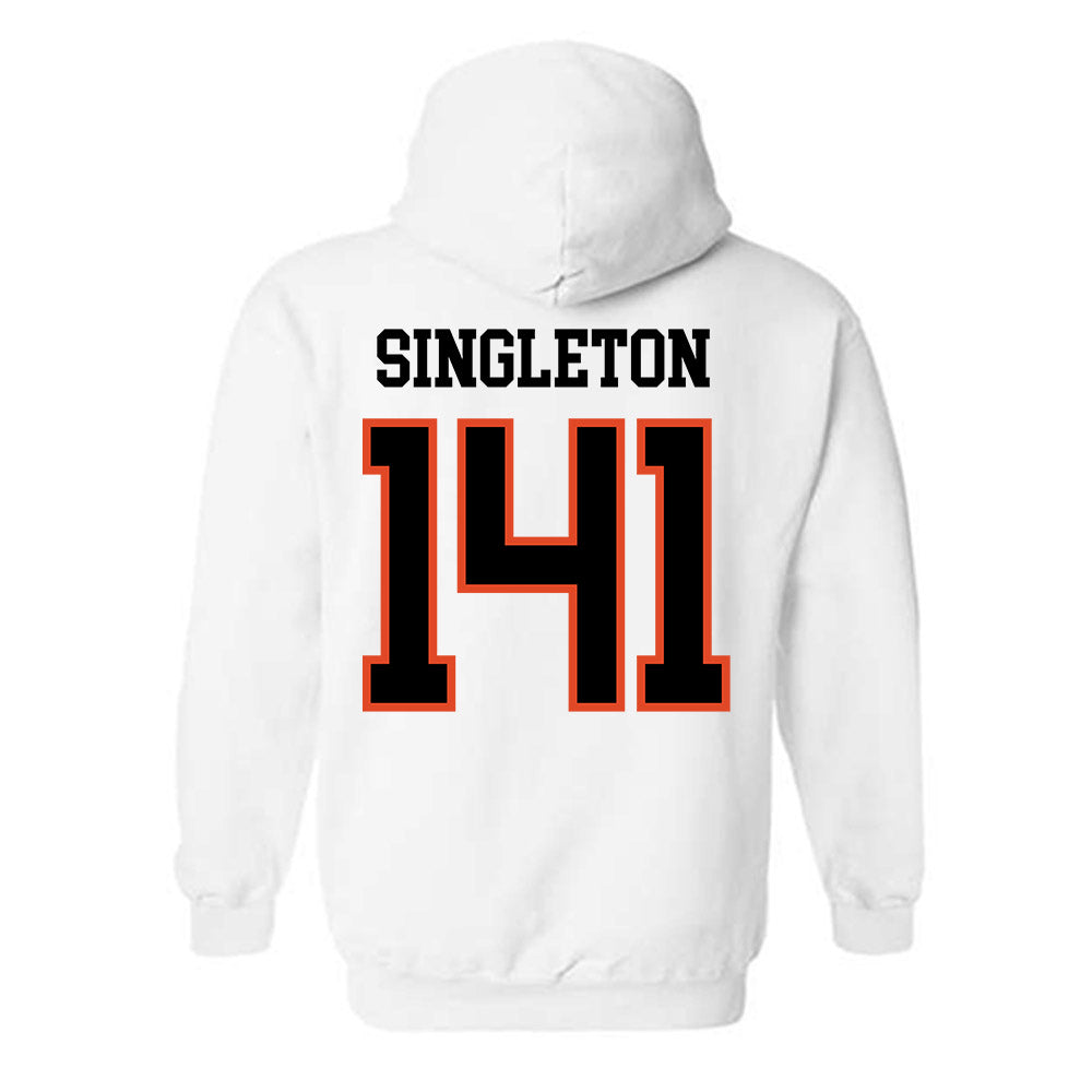Oregon State - NCAA Wrestling : Nash Singleton - Classic Shersey Hooded Sweatshirt-1