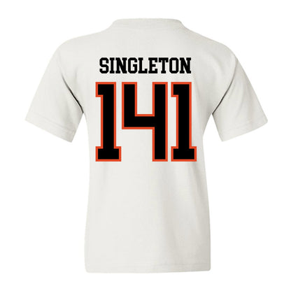 Oregon State - NCAA Wrestling : Nash Singleton - Classic Shersey Youth T-Shirt-1