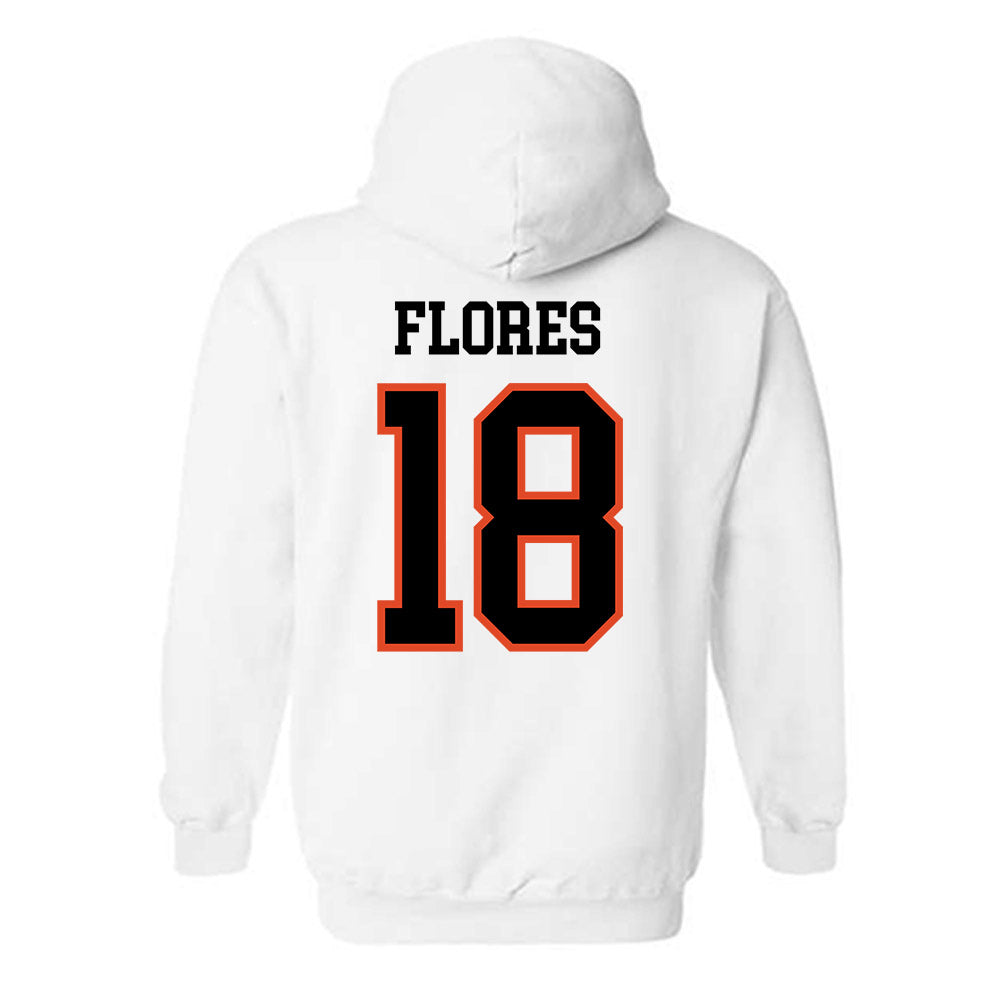 Oregon State - NCAA Softball : Justice Flores - Classic Shersey Hooded Sweatshirt-1