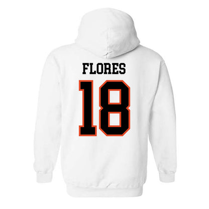Oregon State - NCAA Softball : Justice Flores - Classic Shersey Hooded Sweatshirt-1