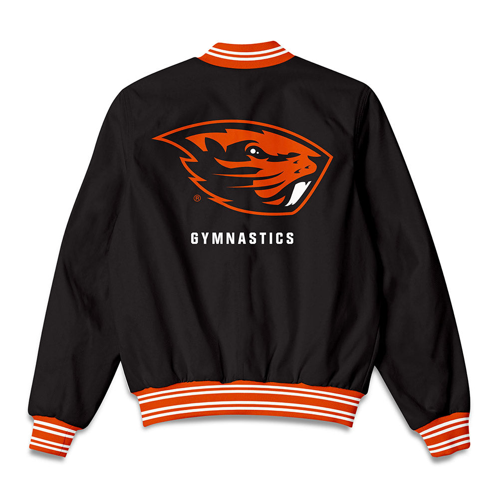 Oregon State - NCAA Women's Gymnastics : Gabby Pierson - Bomber Jacket-1