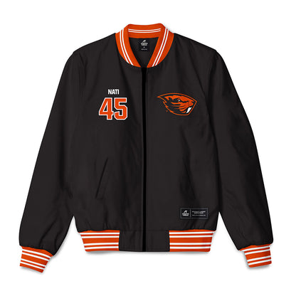 Oregon State - NCAA Baseball : Joshua Nati - Bomber Jacket-0