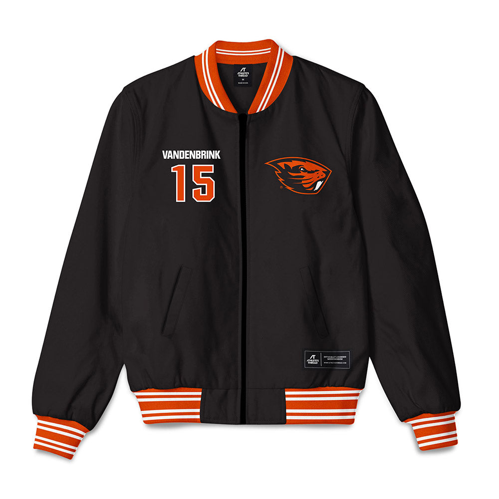 Oregon State - NCAA Baseball : Ryan VandenBrink - Bomber Jacket-0