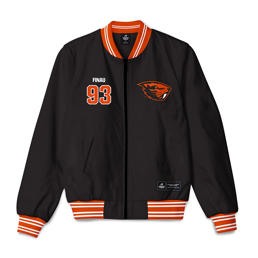 Oregon State - NCAA Football : Lolani Finau - Bomber Jacket-0