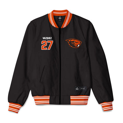 Oregon State - NCAA Baseball : Paul Vazquez - Bomber Jacket-0