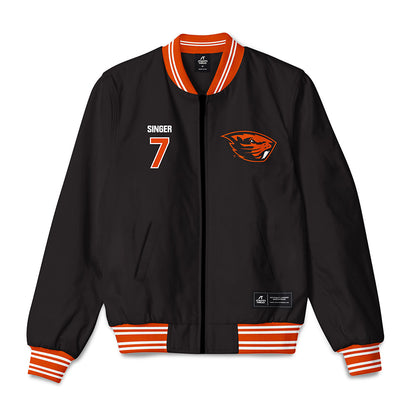 Oregon State - NCAA Baseball : Aj Singer - Bomber Jacket-0