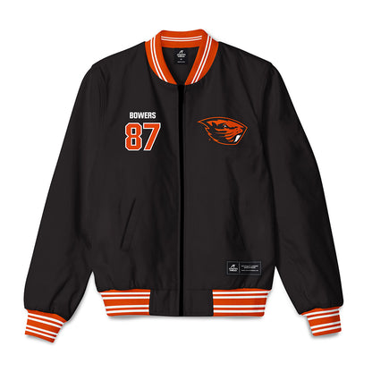 Oregon State - NCAA Football : Jackson Bowers - Bomber Jacket-0