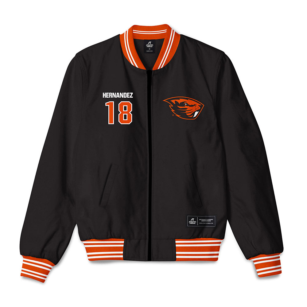 Oregon State - NCAA Men's Soccer : Oliver Hernandez - Bomber Jacket-0