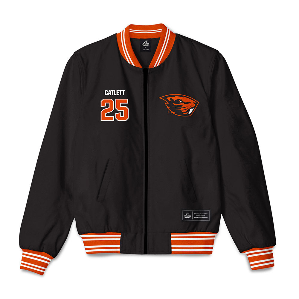 Oregon State - NCAA Men's Soccer : John Catlett - Bomber Jacket-0