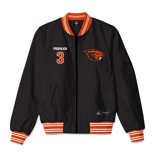 Oregon State - NCAA Women's Volleyball : AC Froehlich - Bomber Jacket-0
