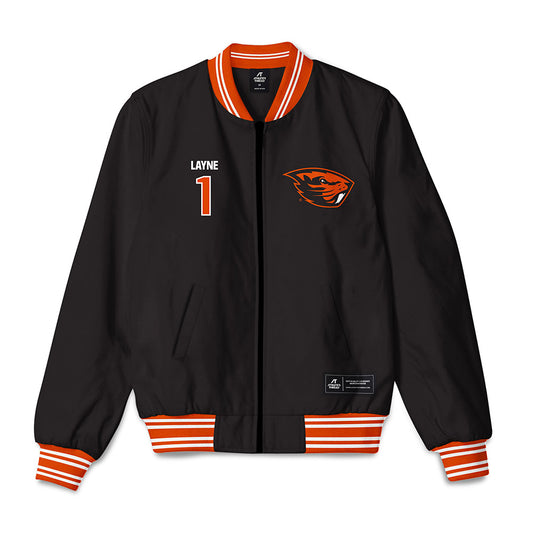 Oregon State - NCAA Football : Dylan Layne - Bomber Jacket-0