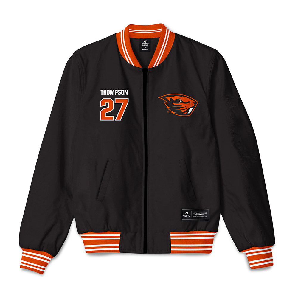 Oregon State - NCAA Softball : Tristian Thompson - Bomber Jacket-0