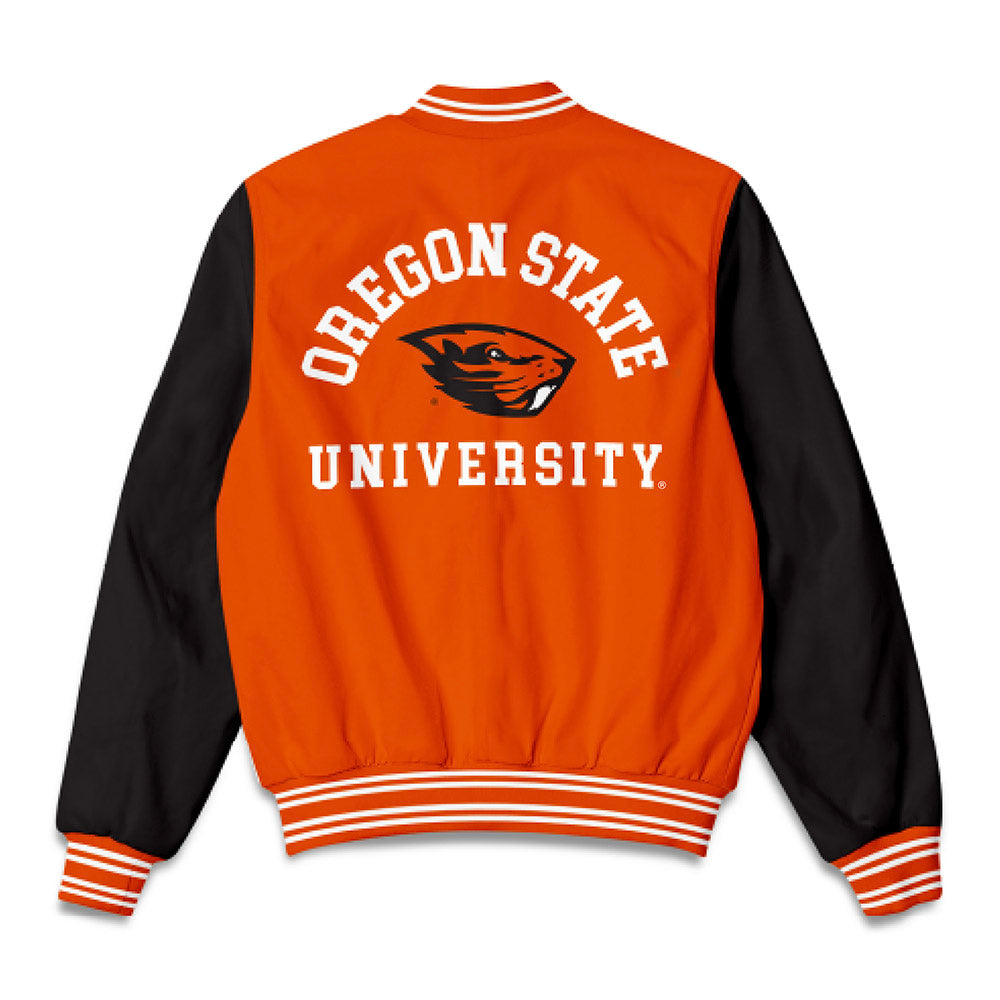 Oregon State - NCAA Women's Volleyball : Cheyenne Green - Bomber Jacket-1