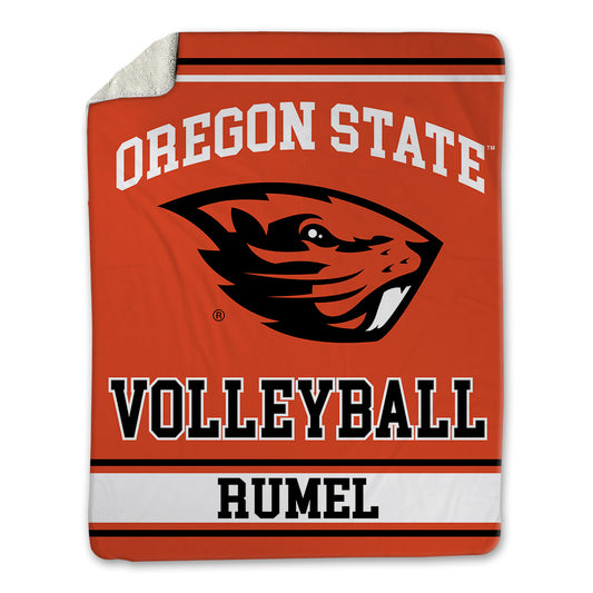 Oregon State - NCAA Women's Volleyball : Lauren Rumel - Blanket-0