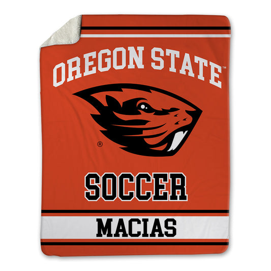 Oregon State - NCAA Men's Soccer : Michael Macias - Blanket-0