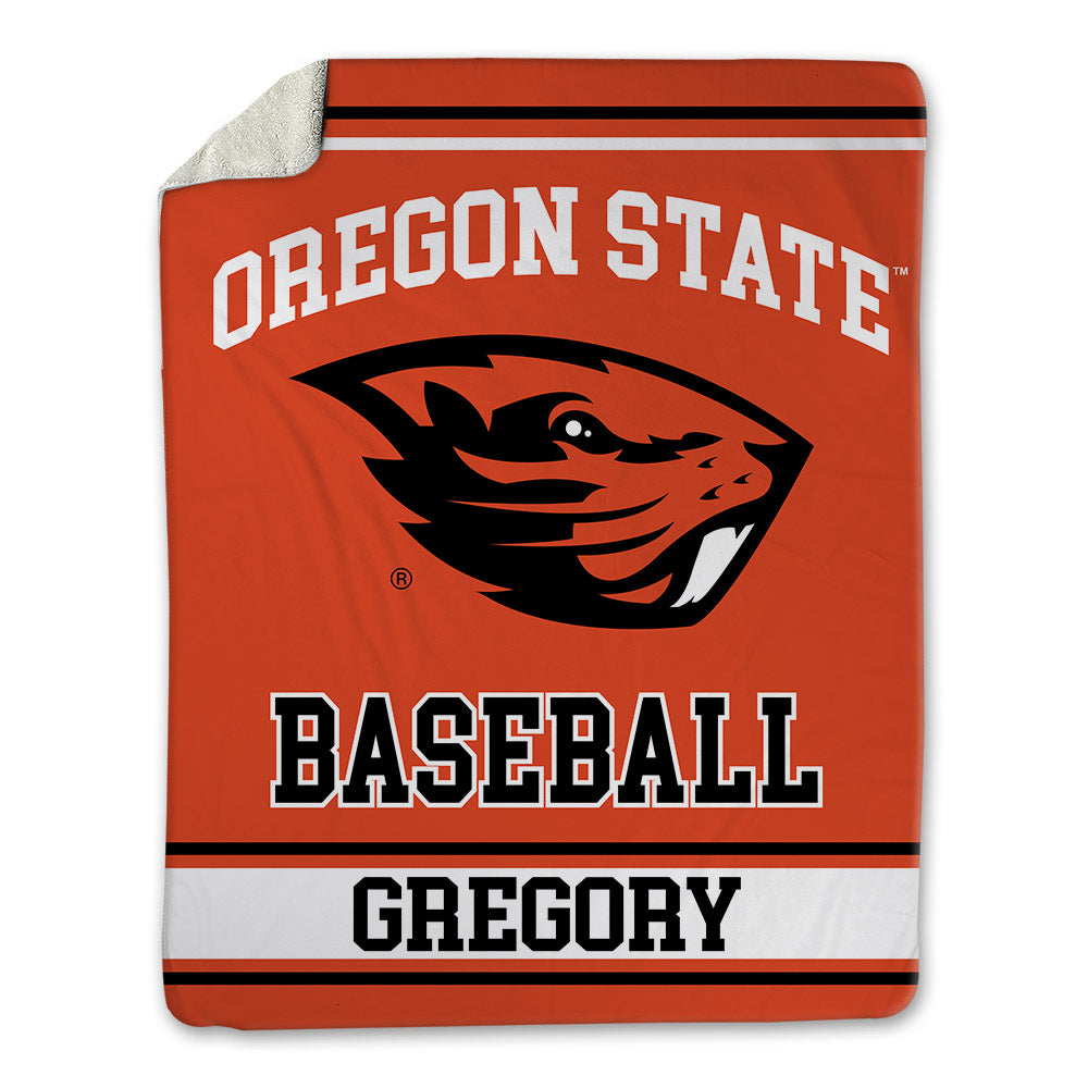 Oregon State - NCAA Baseball : Calvin Gregory - Blanket-0