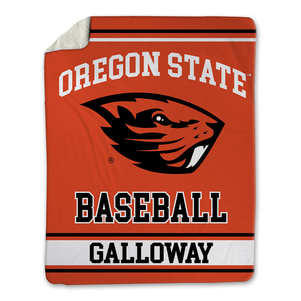 Oregon State - NCAA Baseball : Jacob Galloway - Blanket-0