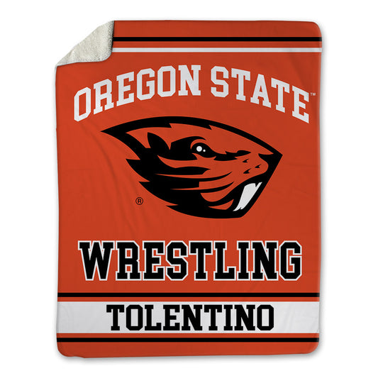 Oregon State - NCAA Wrestling : Noah Tolentino - Blanket-0