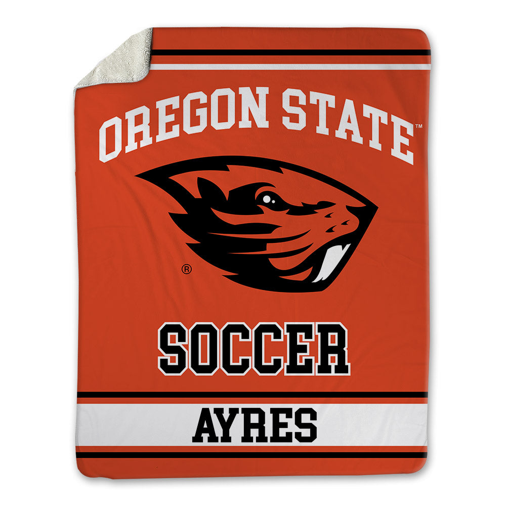 Oregon State - NCAA Women's Soccer : Taylor Ayres - Blanket-0