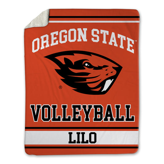Oregon State - NCAA Women's Volleyball : Emma Lilo - Blanket-0