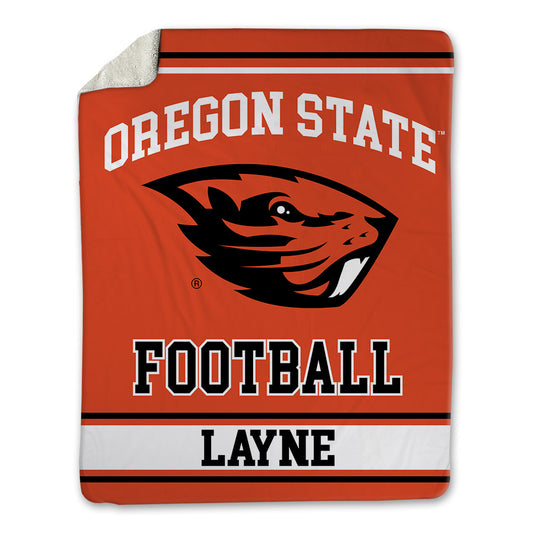 Oregon State - NCAA Football : Dylan Layne - Blanket-0