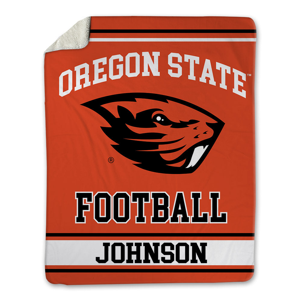 Oregon State - NCAA Football : Kwan Johnson - Blanket-0