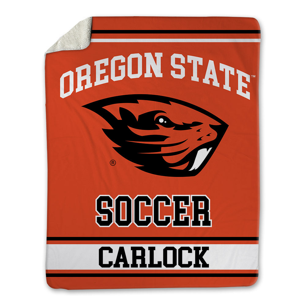 Oregon State - NCAA Men's Soccer : Evan Carlock - Blanket-0