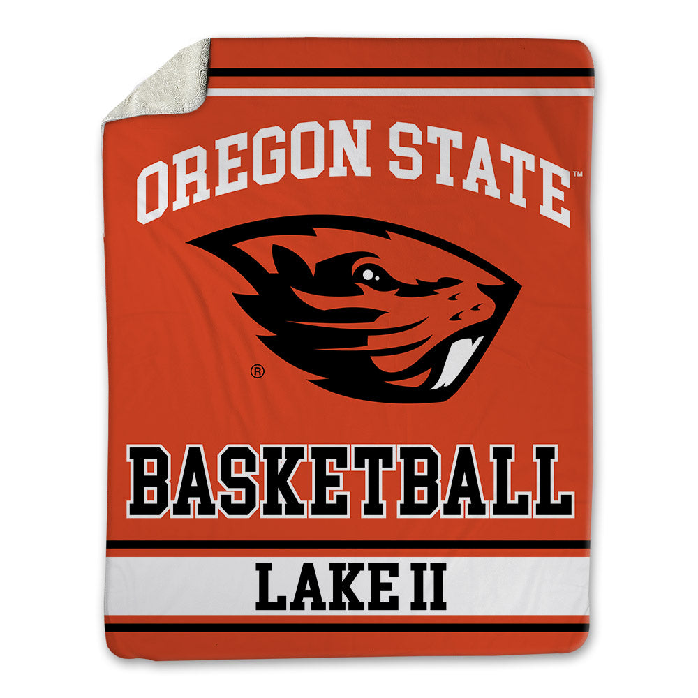 Oregon State - NCAA Men's Basketball : Josiah Lake II - Blanket-0