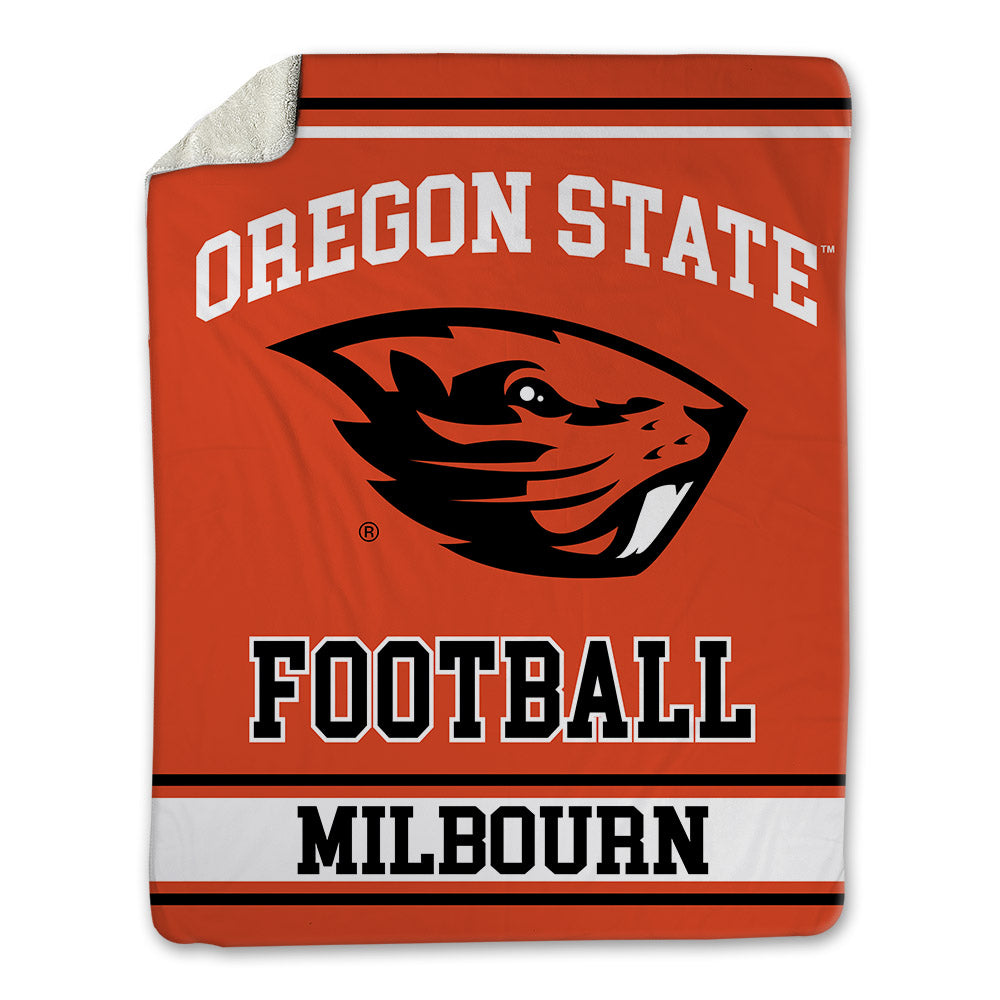 Oregon State - NCAA Football : Gabe Milbourn - Blanket-0